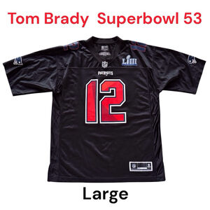 Fanatics New England Patriots Super Bowl 53 Tom Brady Authentic Black Jersey